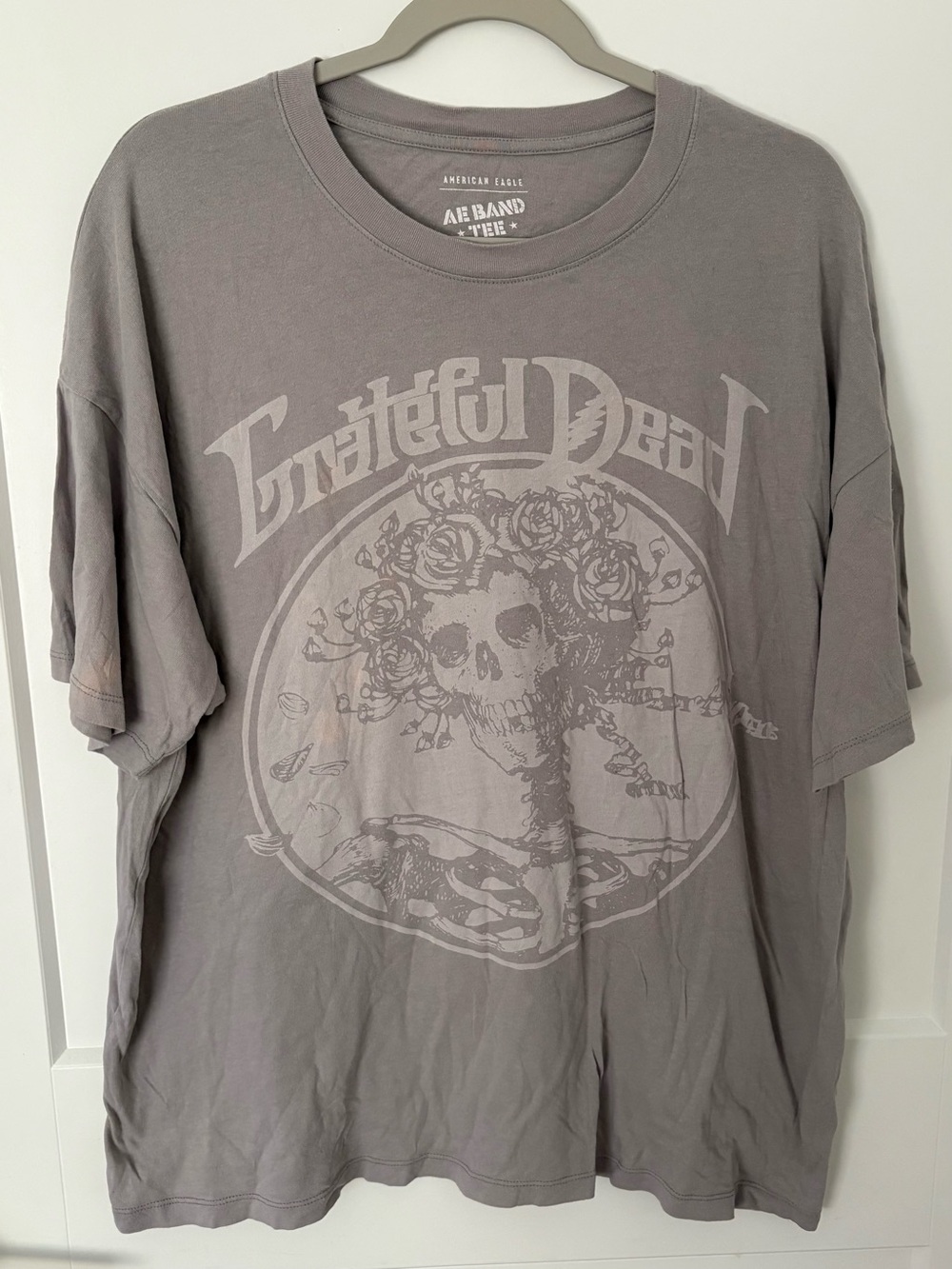 American Eagle | AE Gray Grateful Dead Band Tee- L/XL
